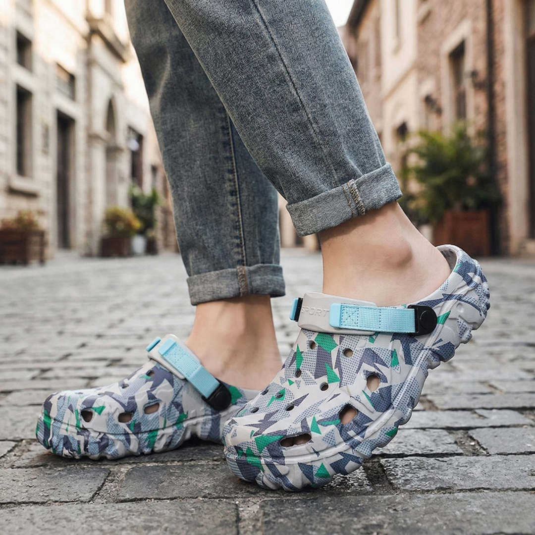 Clogs Slip On Printed Adjustable Strap Unisex