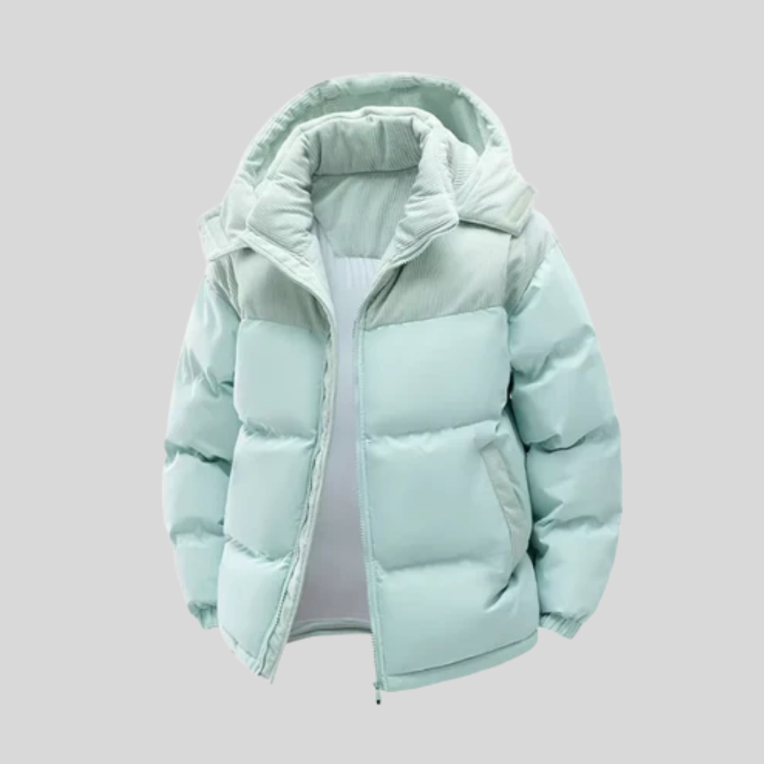 Men's Insulated Winter Parka Jacket With Hood