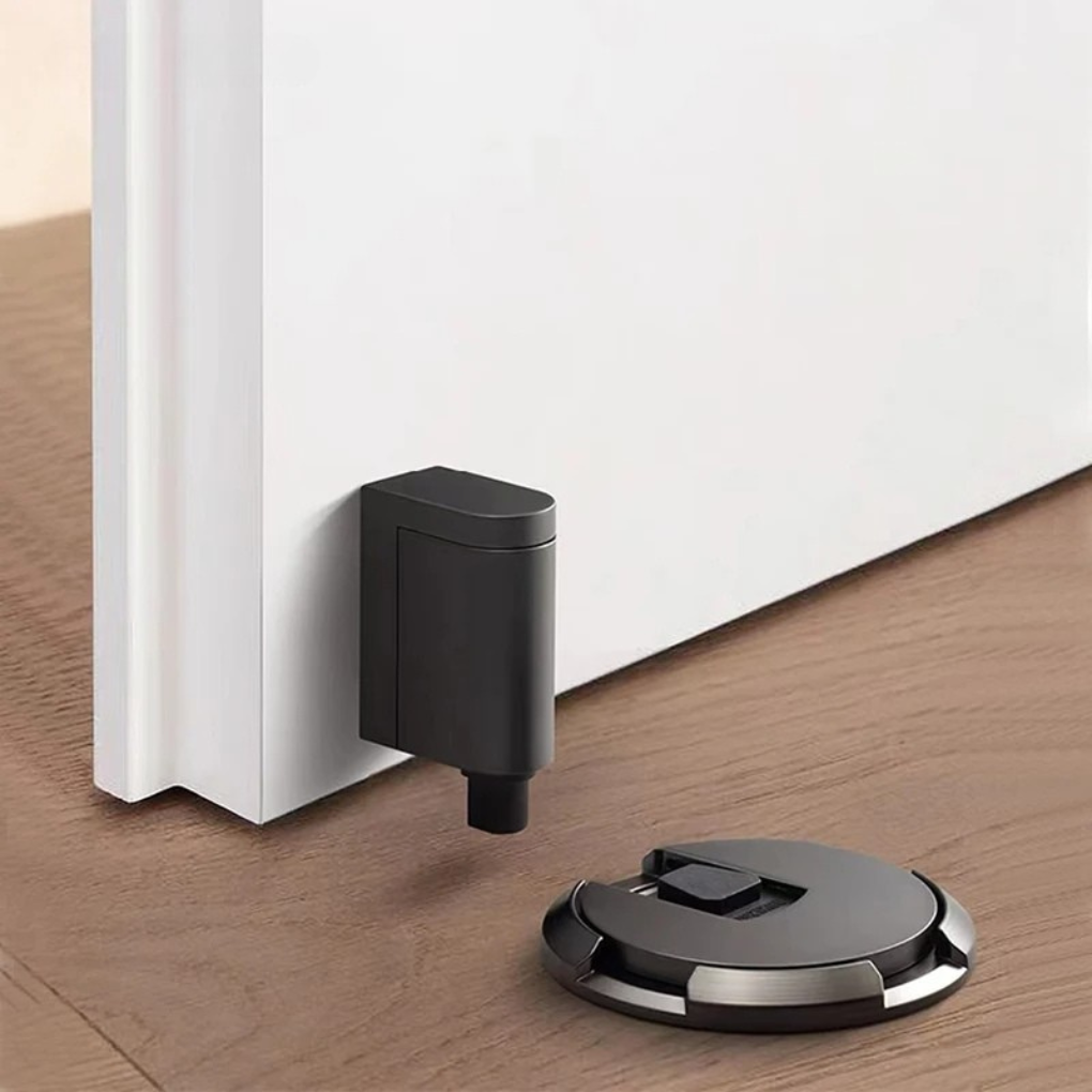 Magnetic Door Stop Floor Mount No Drill