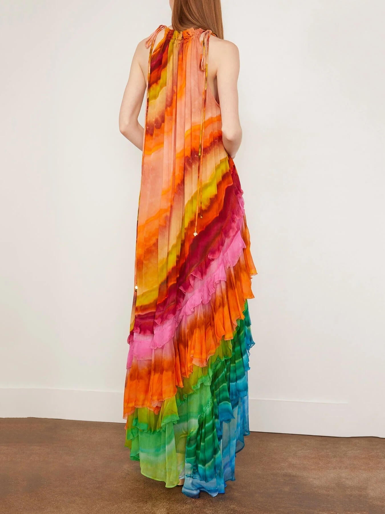 Women's Ruffle Maxi Dress Vibrant