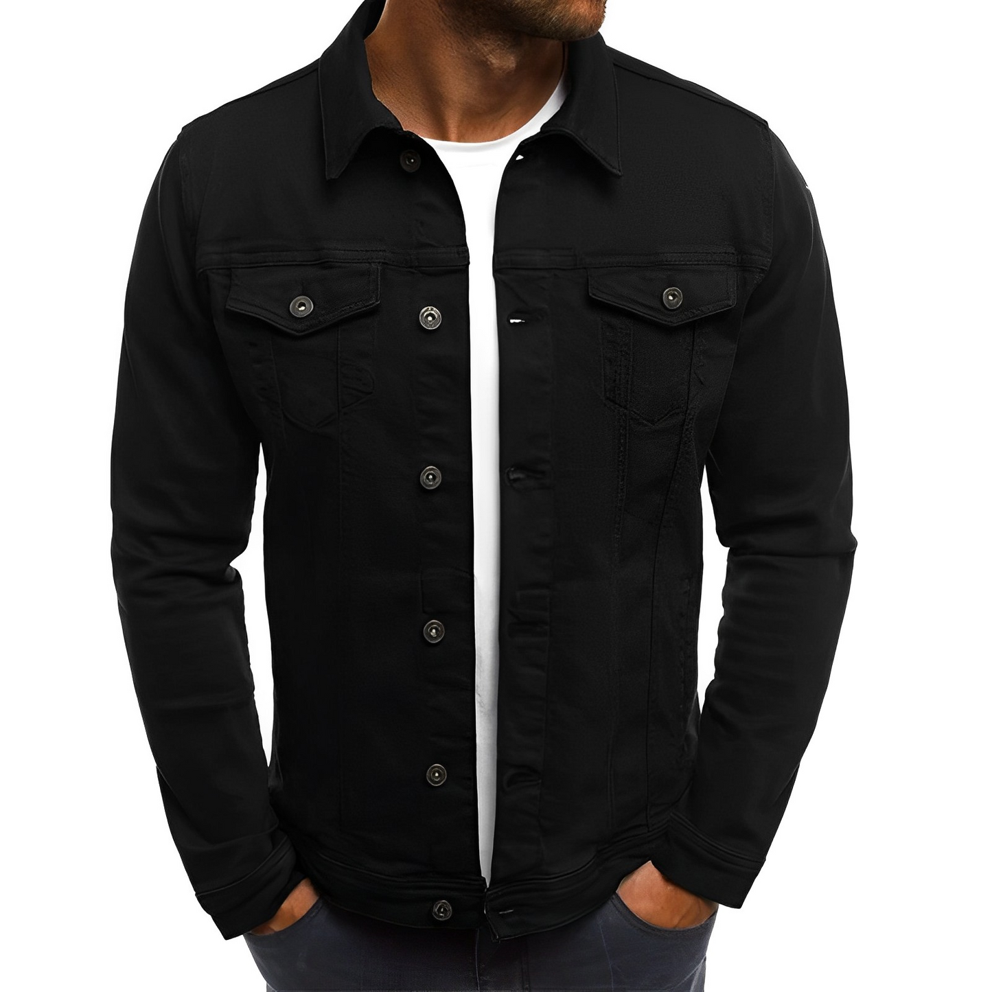 Ralph Men's Denim Jacket Lightweight Blue
