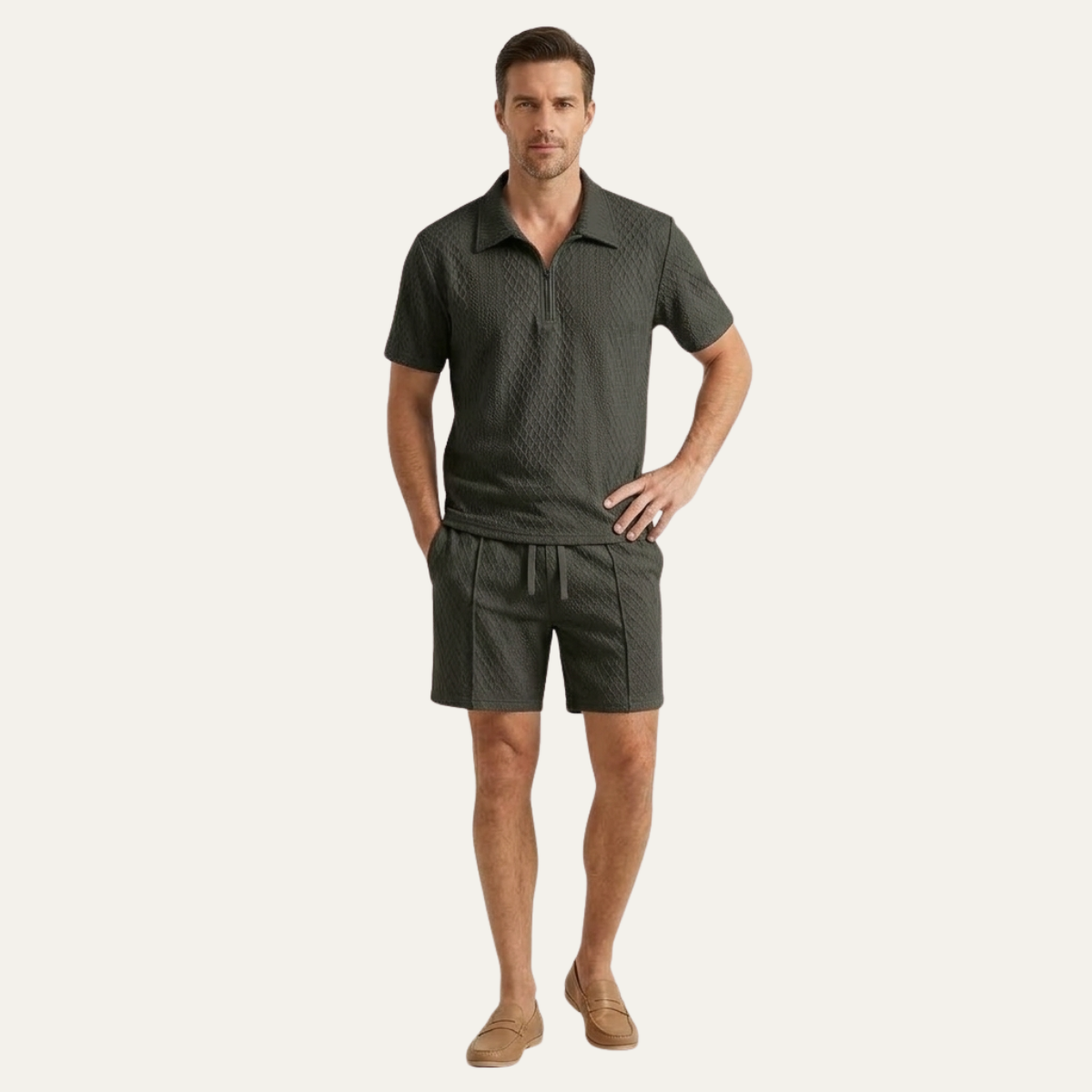 Men's Casual Streetwear Set Shirt And Shorts