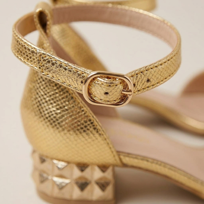 Women’s Ankle Strap Sandals Low Block Heel Open Toe Shoes