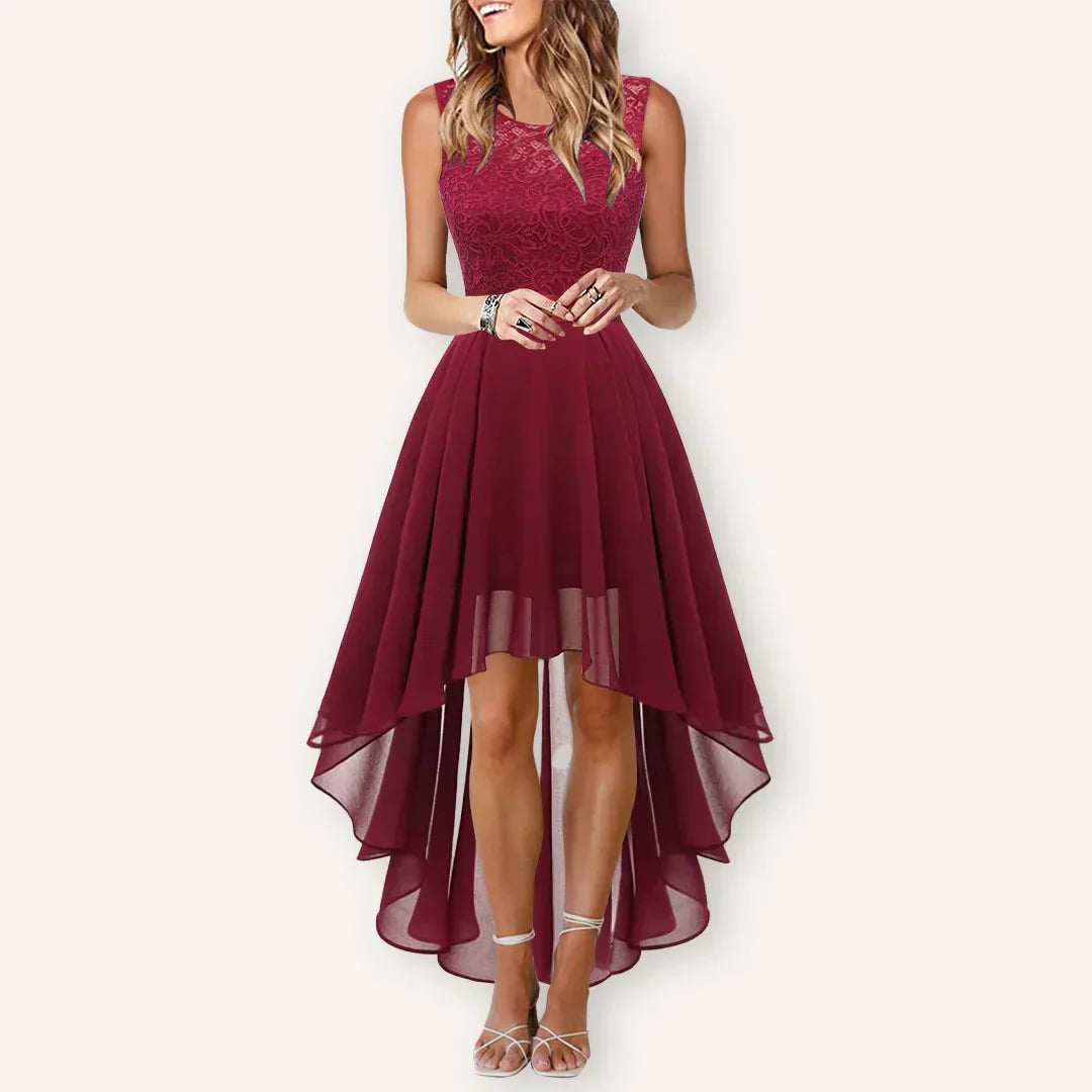 Elegant Ladies High Low Wedding Dress