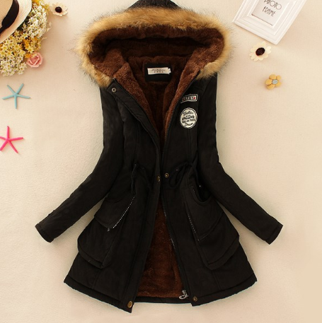 Women's Parka Coat Warm Hooded Waterproof