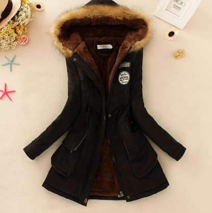 Women's Parka Coat Warm Hooded Waterproof