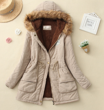 Women's Parka Coat Warm Hooded Waterproof