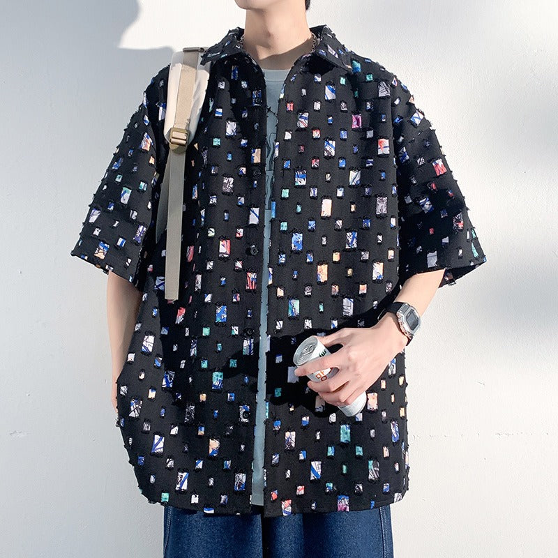 Men's Patterned Dress Shirt
