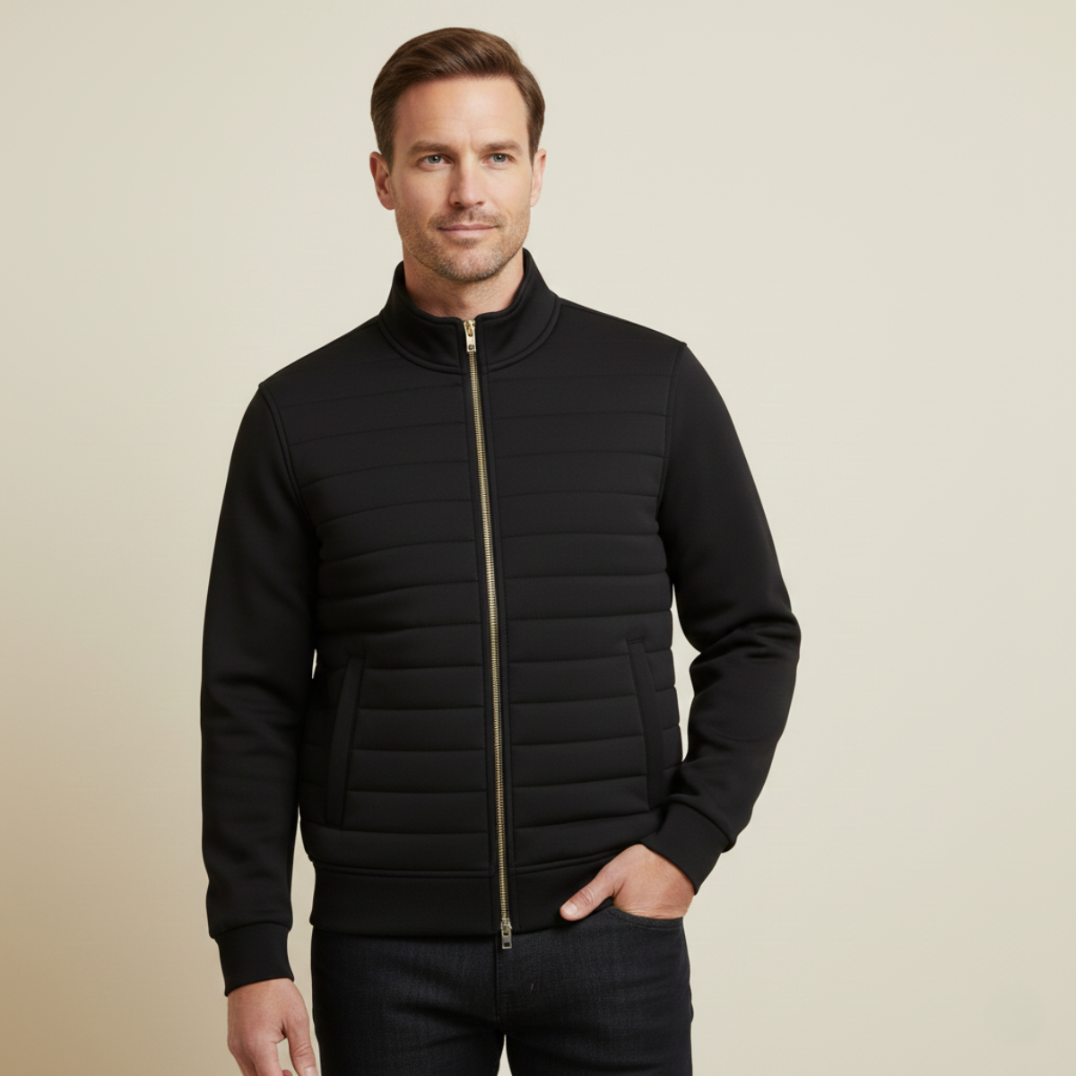 Men's Quilted Puffer Coat Lightweight