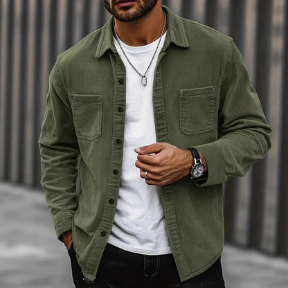Corduroy Shirt Comfortable Fit - VibreMode