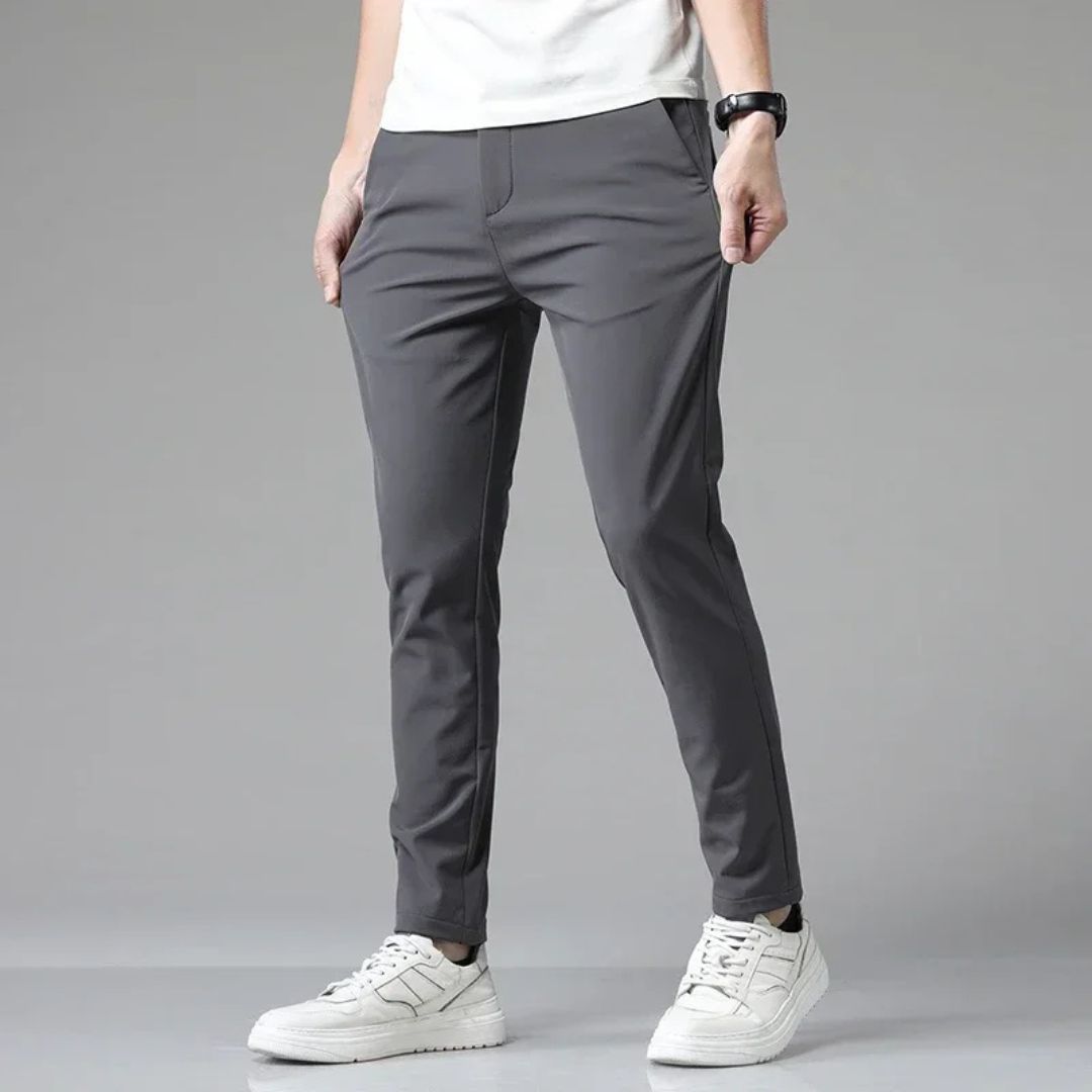Men's Slim Fit Dress Pants Tapered Leg