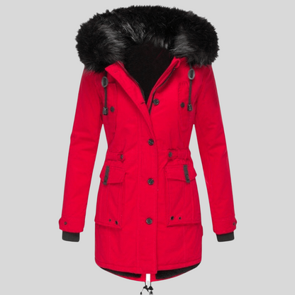Women's Hooded Winter Coat With Pockets