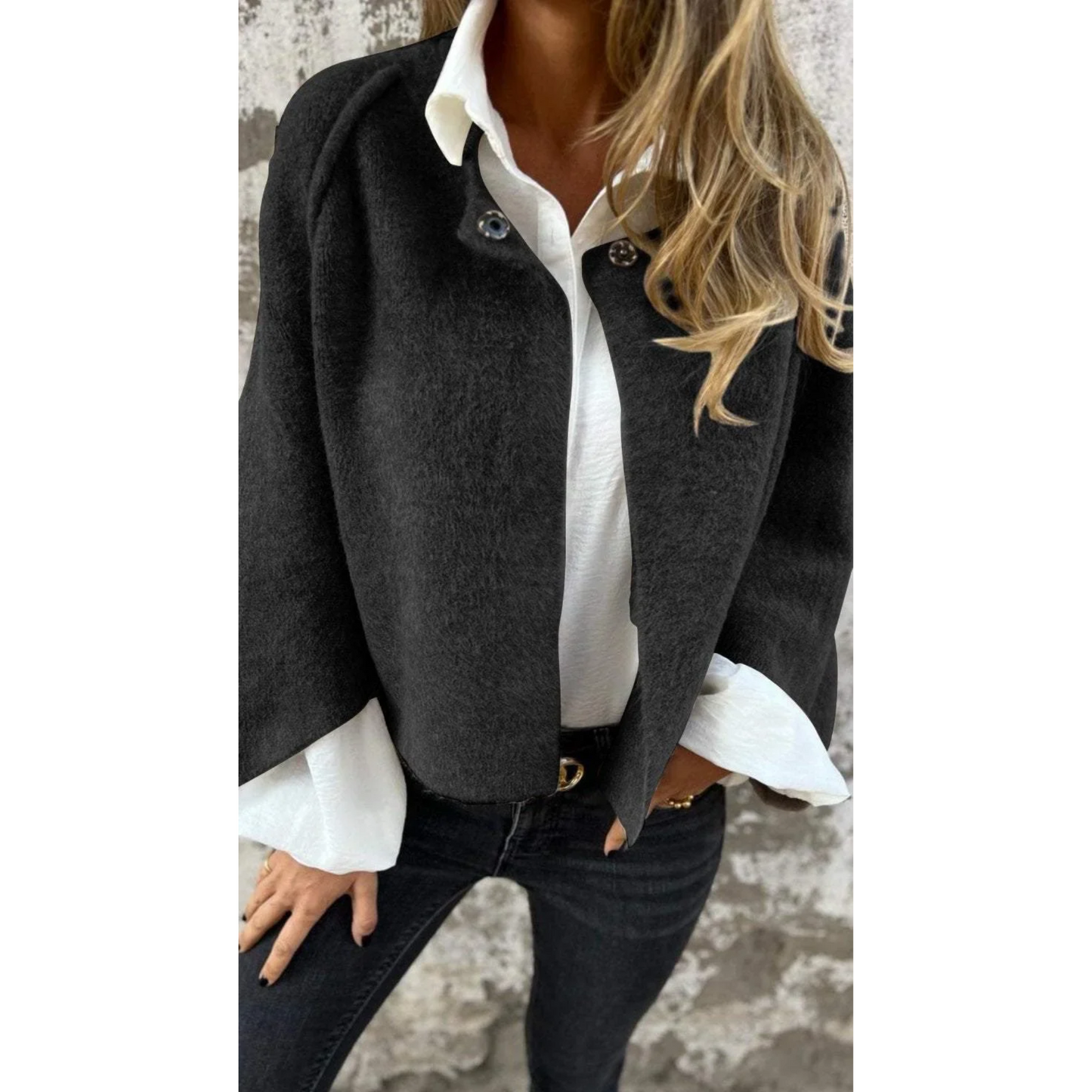 Women's Long Coat Structured Collar