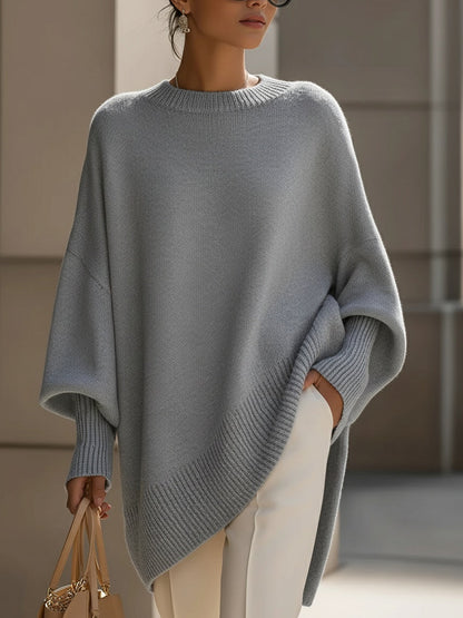 Relaxed Fit Women's Sweater Shorts Top