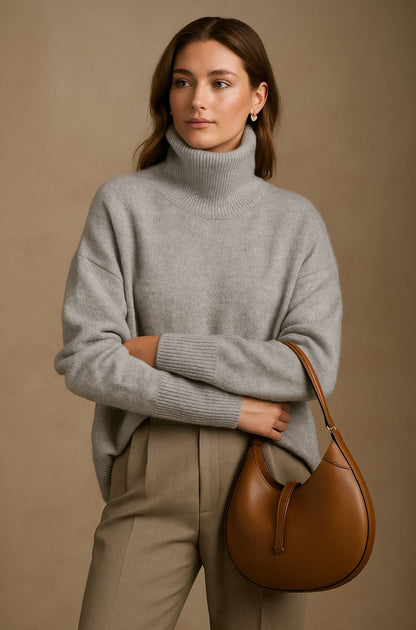 Women's Full-Length Sleeve Ribbed Cuff Sweater