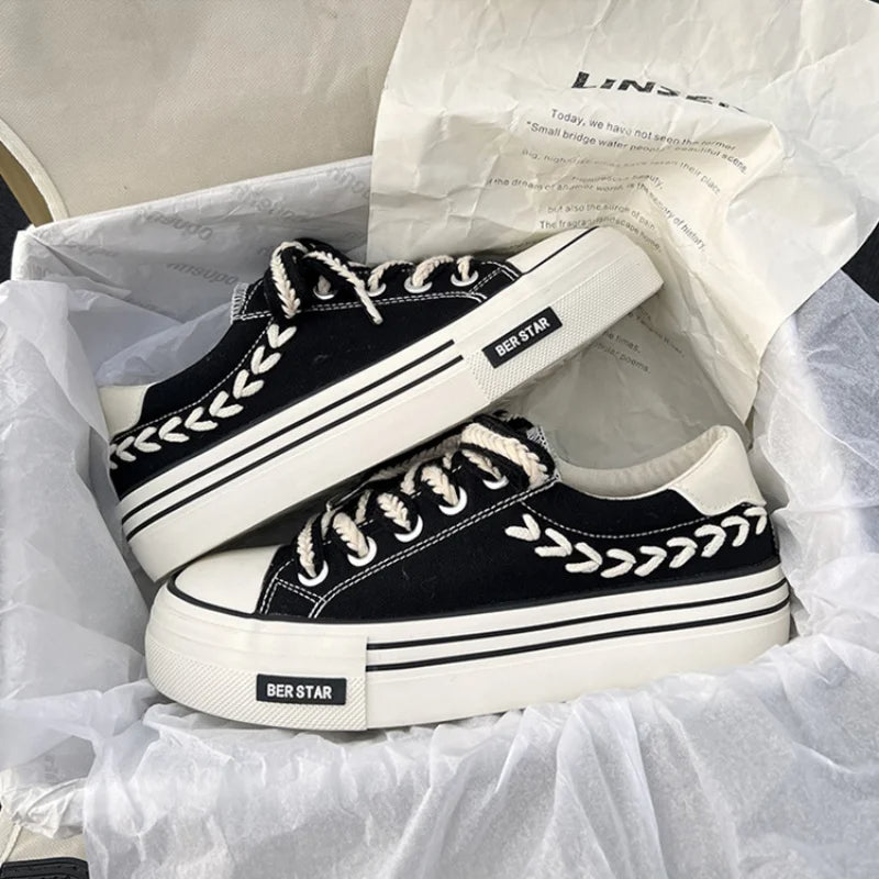 Women's Platform Canvas Sneakers