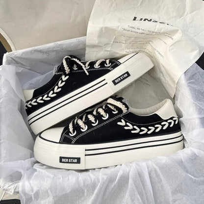 Women's Platform Canvas Sneakers