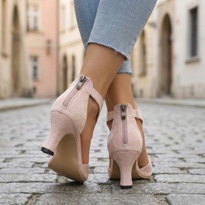 Low Heel Sandals Women Open Toe Ankle Strap
