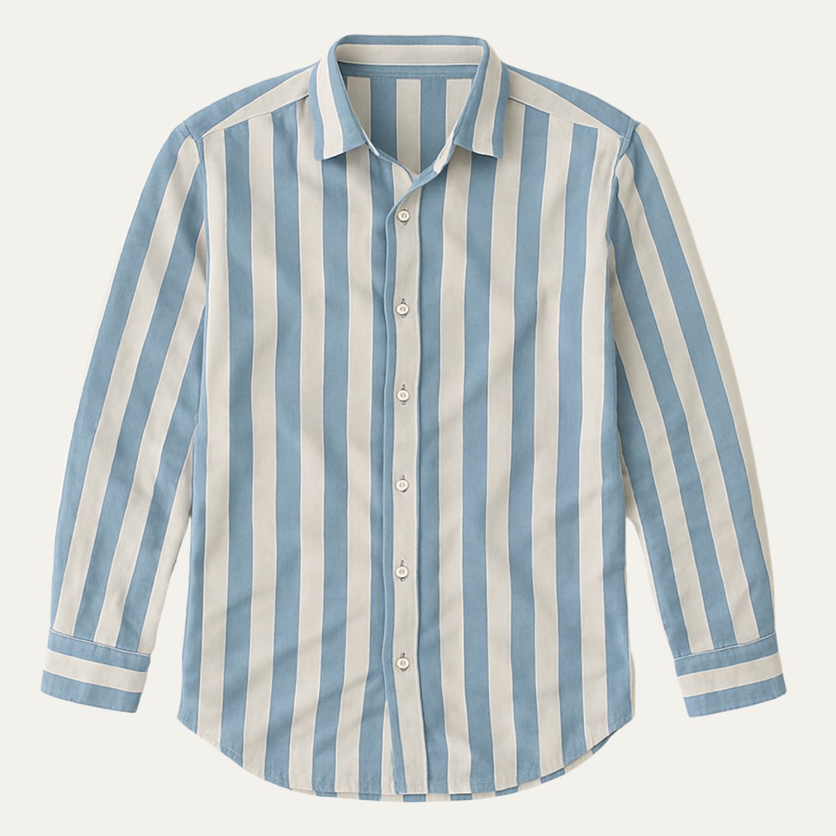 Men's Linen Stripe Shirt - VibreMode