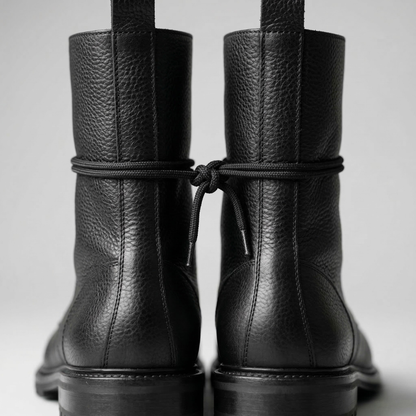 Women’s Lace Up Ankle Boots Leather Combat Style Boots