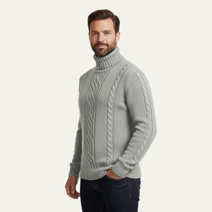 Men's Merino Wool Turtleneck Sweater