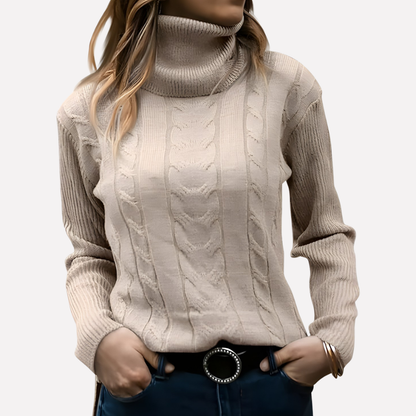 Women's Turtleneck Sweater Relaxed Fit