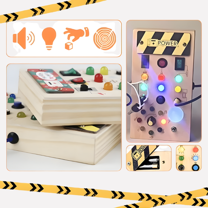 Montessori Sensory Board With Led Lights