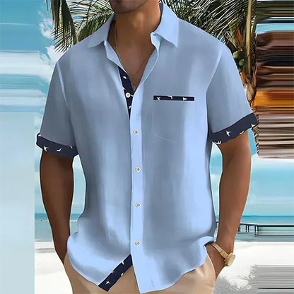 Men's Short Sleeve Shirt Breathable Fabric