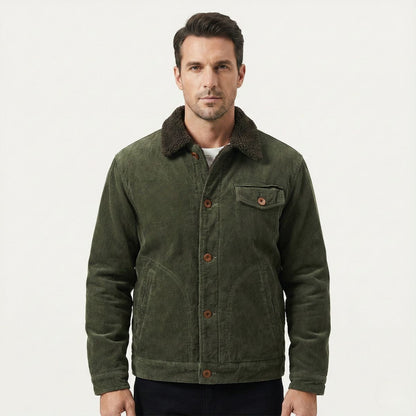 Men's Corduroy Winter Jacket Warm