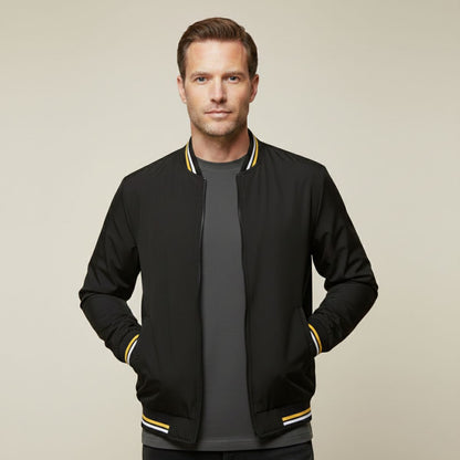 Balmoral Men's Bomber Jacket Slim Fit Zip Up