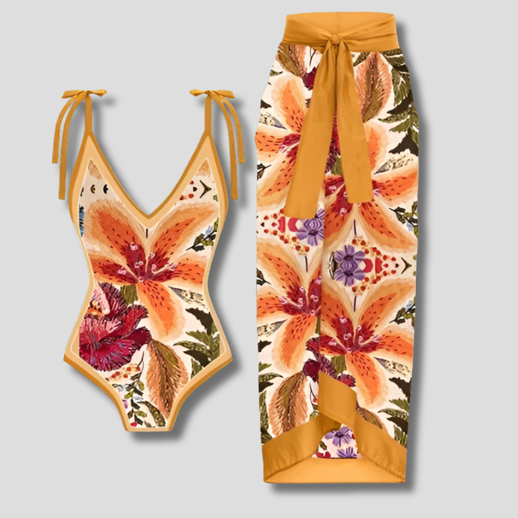 Women's Ruffled One-Piece Swimsuit