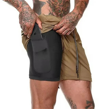 Men's 2-In-1 Sport Shorts Performance Comfort