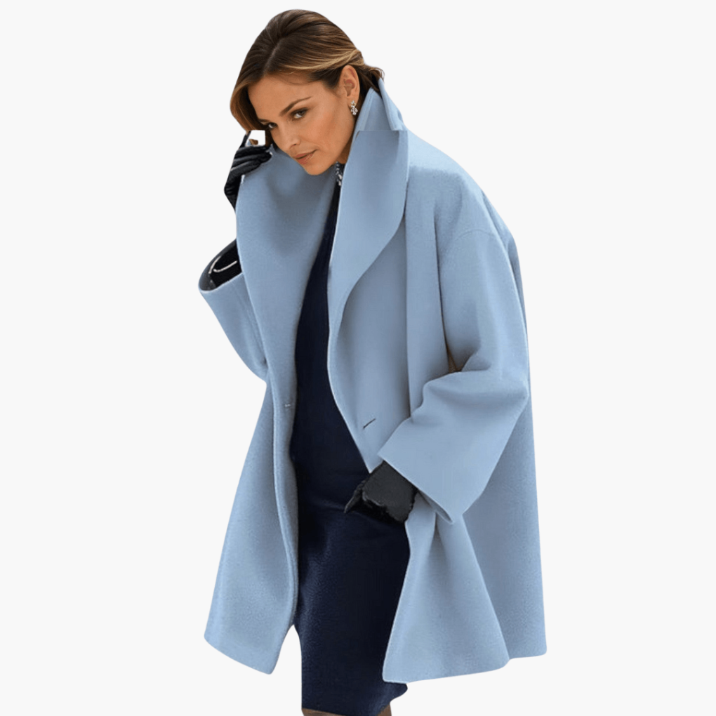 Women's Long Sleeve Wide Collar Jacket - VibreMode