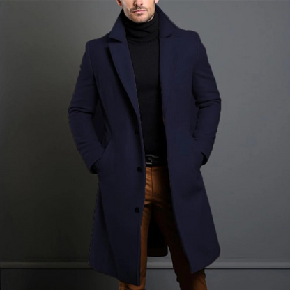 Men's Wool Coat Classic Warm