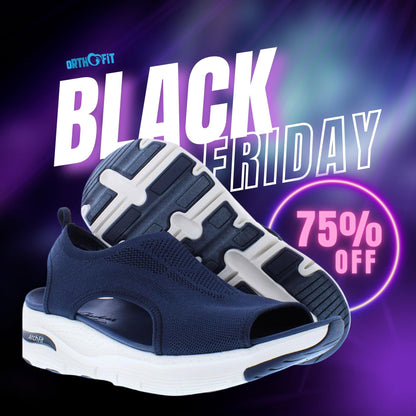 Ortho Sport Sandals Black - VibreMode