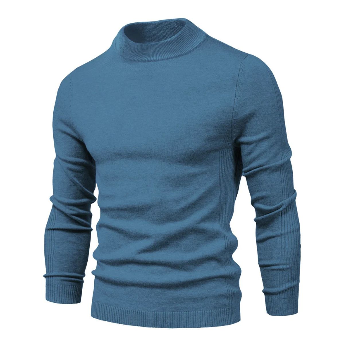 Men's Turtle Neck Henley Sweater