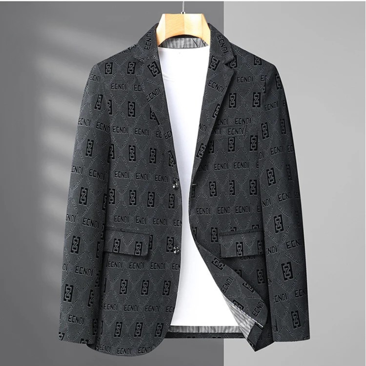 Men's Houndstooth Business Jacket Oversized