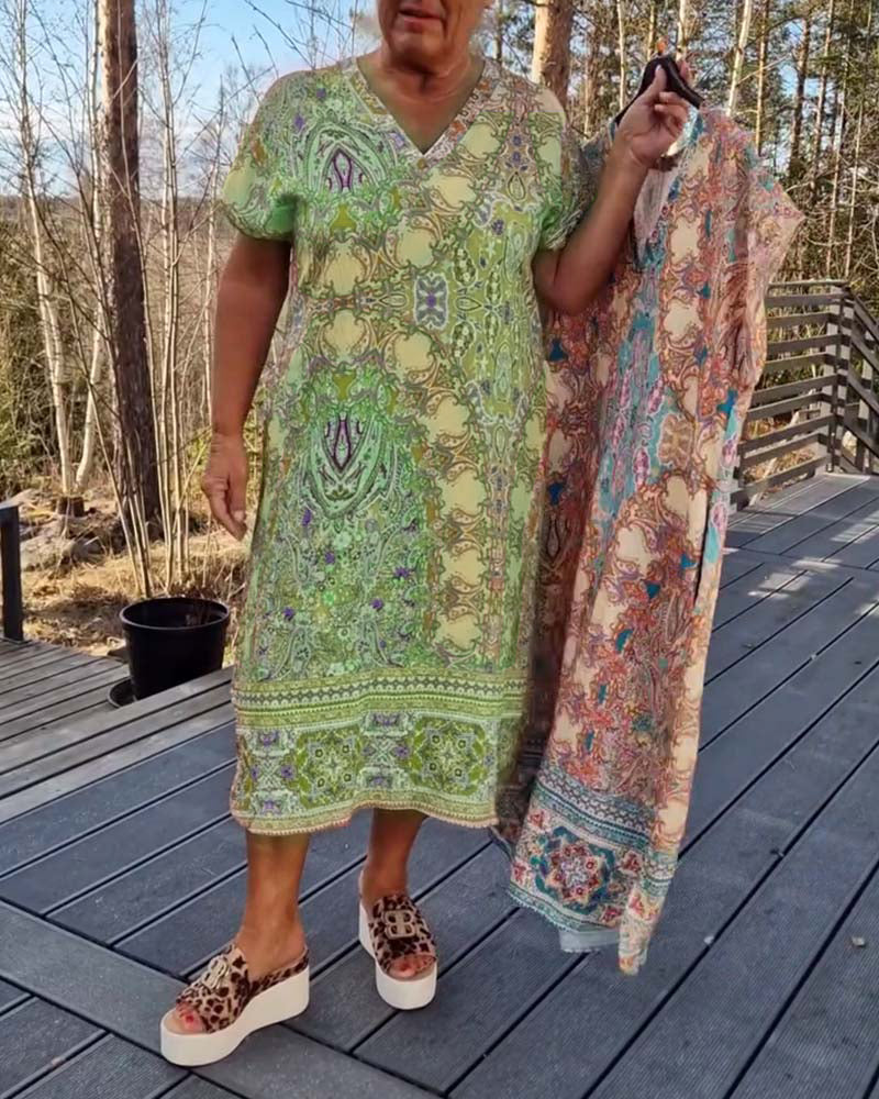 Casual Summer Print Sundress