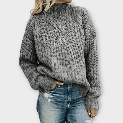 Women's High-Neck Sweater Modern Design