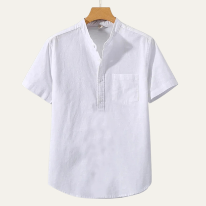 Mens Lightweight Cotton Linen Shirt