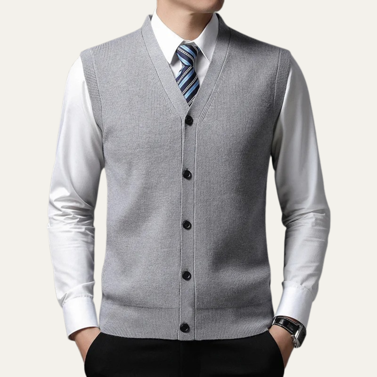Men's Smart Knit Waistcoat