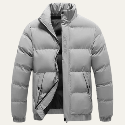 Men's Winter Puffer Jacket Thick Padded Waterproof Black