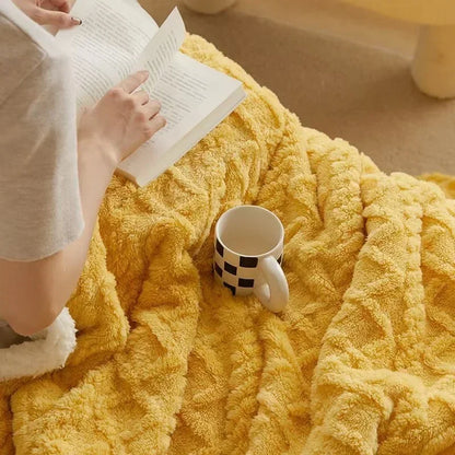 Lambswool Blanket Soft Warm Beige