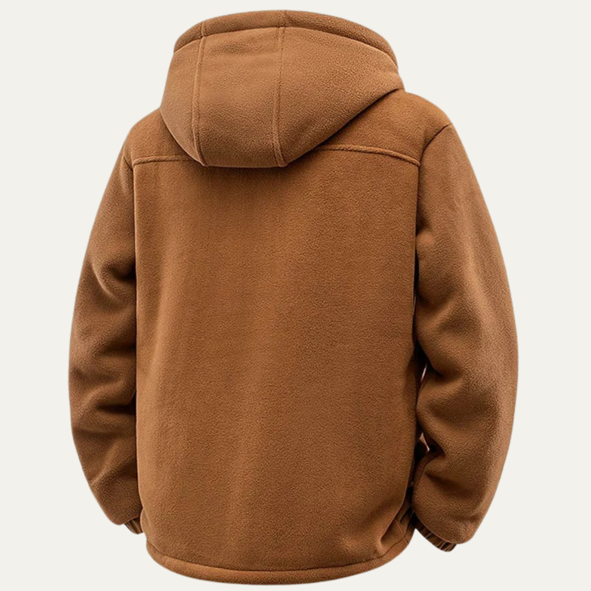 Men's Soft Shell Hooded Jacket Fleece Lined Thick Winter