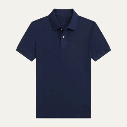 Mens Classic Polo Shirt Solid Color Trendy Fit