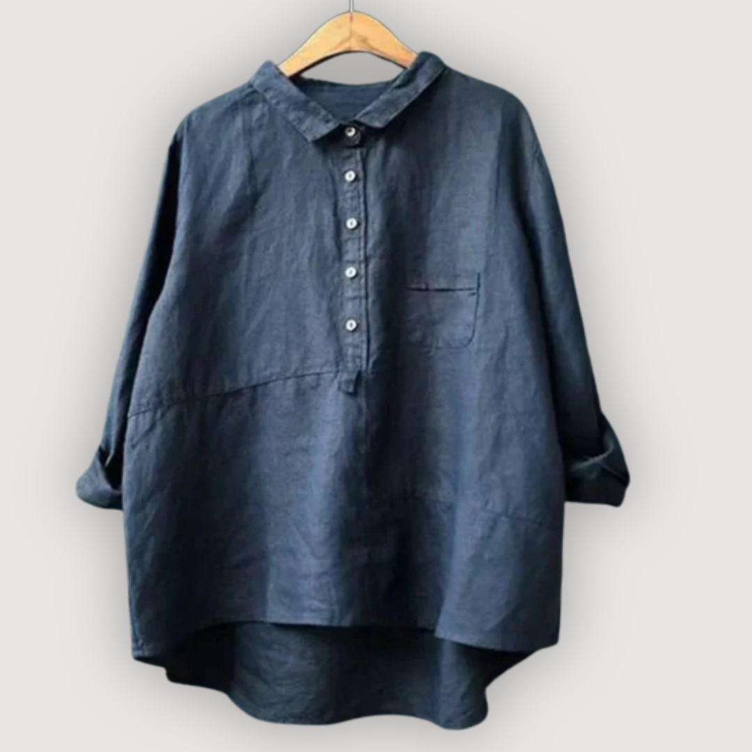 Women's Relaxed Linen Blouse