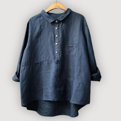 Women's Relaxed Linen Blouse
