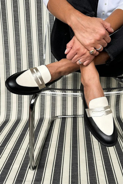 Classic Black Leather Loafers