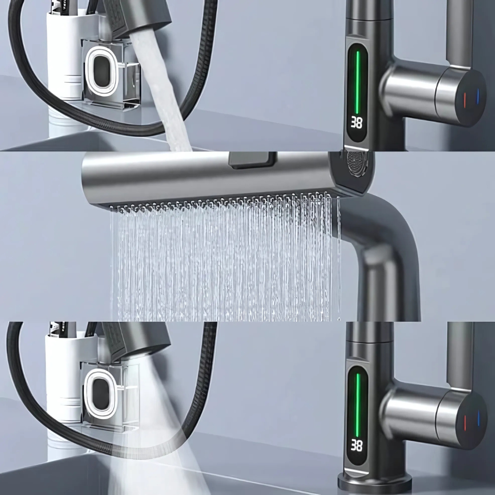 Flexible Led Kitchen Bathroom Faucet