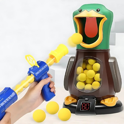 Soft Bullet Game Air Powered Walking Duck with Lights